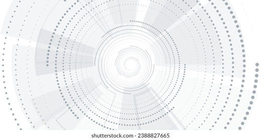 Digital technology futuristic internet network speed connection white background, cyber nano information, abstract communication, innovation future tech data, Ai big data line dot illustration vector