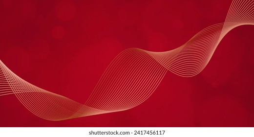 Digital technology futuristic internet network connection red background, abstract cloud cyber information communication, Ai big data science, innovation future tech, line dot illustration vector 3d