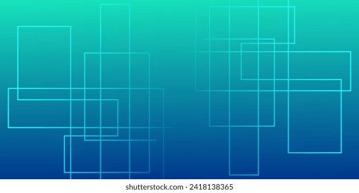 Digital technology futuristic internet network connection blue green background, abstract cloud cyber information communication, Ai big data, innovation future tech, lines dots illustration 3d vector 