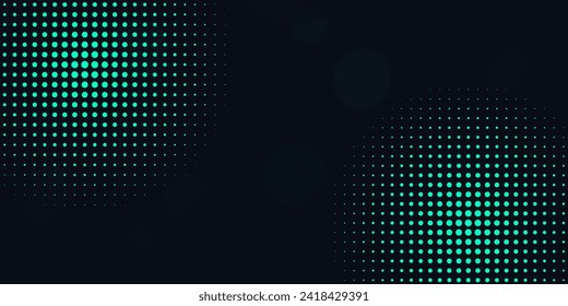 Digital technology futuristic internet network connection dark black background, green abstract cyber information communication, Ai big data science, innovation future tech line illustration vector 3d