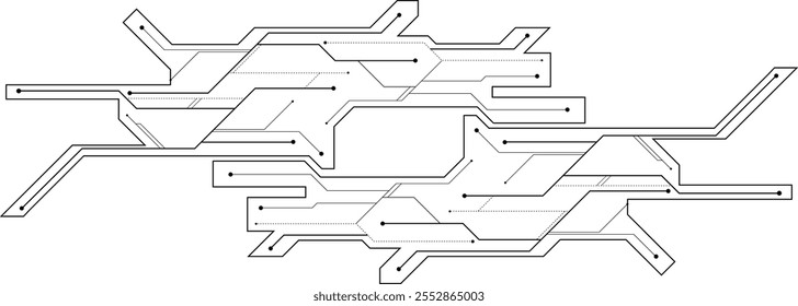  Digital technology futuristic internet network speed connection white background. 