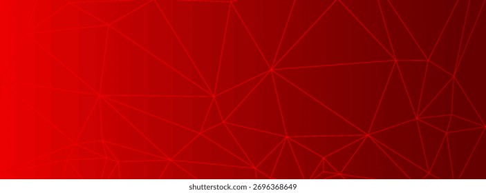 Tecnología digital futurista conexión a Internet de fondo rojo, nube abstracta de comunicación de información cibernética, ciencia de big data de IA, innovación tecnología futura, Vector de ilustración de puntos de línea 3d