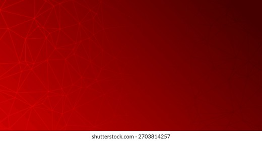 Digital technology futuristic internet network connection red background, abstract cloud cyber information communication, Ai big data science, innovation future tech, line dot. abstract background.