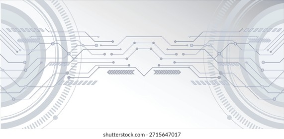 Tecnología digital futurista conexión a Internet de velocidad de red fondo blanco, información cibernética nano, comunicación abstracta, innovación datos tecnológicos futuros, Vector de ilustración de punto de línea de big data de IA