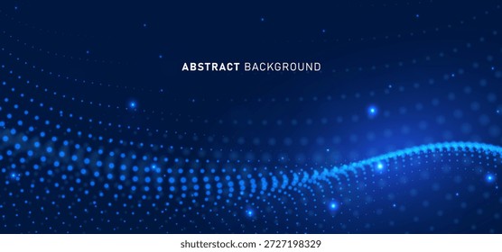 Tecnologia digital conexão de rede de internet futurista fundo preto escuro, comunicação de informação cibernética abstrata azul, ciência de grandes dados Ai, tecnologia de inovação do futuro, ilustração de linha vetor 3d