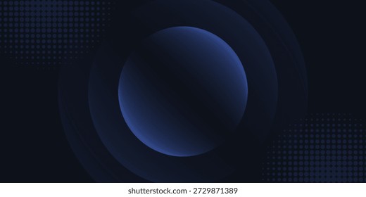 Digital technology futuristic internet network connection dark black background, blue abstract cyber information communication, Ai big data science, innovation future tech, line illustration vector 3d