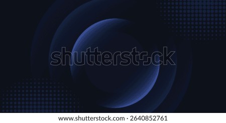 Digital technology futuristic internet network connection dark black background, blue abstract cyber information communication, Ai big data science, innovation future tech, line illustration vector 3d
