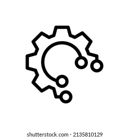 Icono de equipo de tecnología digital aislado en fondo blanco. Ilustración del vector