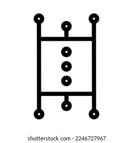 Digital technology gear icon concept isolated on white background. Vector illustration