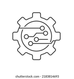 Symbol für digitale Technologie-Schaltgerätesymbole, Vektorelemente für Infografiken