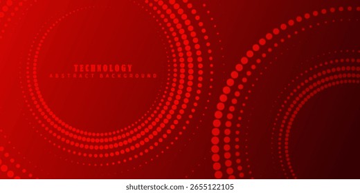 Digital technology global speed internet network connection red background. modern trendy deign in vector illustration