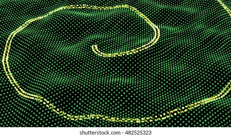 Digital technology GPS traffic background. Stock vector illustration.