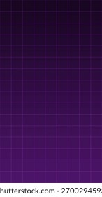 Digital Technology Grid Vertical Background Design with Retro Neon Purple Light Effect
