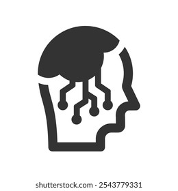 Digital technology icon, Vector Graphics