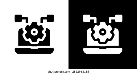 Digital technology icons. High-Quality Icons. Black icon. Ideal for Professional and Creative Projects. 
