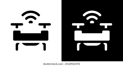 Symbole für digitale Technologie. Hochwertige Symbole. Schwarzes Symbol. Ideal für professionelle und kreative Projekte. 