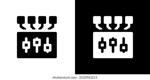 Digital technology icons. High-Quality Icons. Black icon. Ideal for Professional and Creative Projects. 