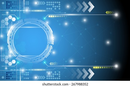 Digital Technology Innovation Abstract Background Stock Vector (Royalty ...