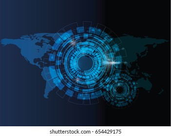 digital technology innovation concept abstract background