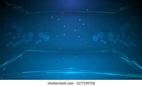 digital technology innovation concept background eps 10 vector