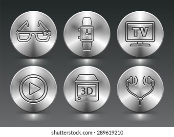 Digital Technology and Innovations on Silver Round Buttons