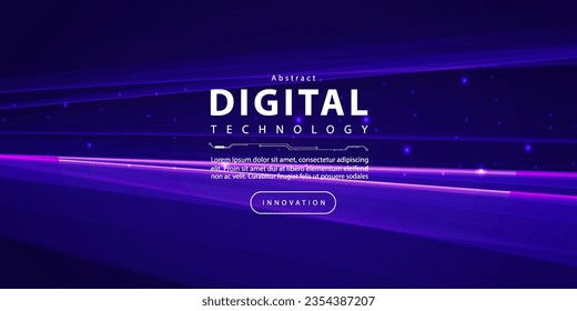 Digital technology internet network speed connection blue background, cyber nano information, abstract science communication, innovation futuristic tech data, Ai big data, lines dots illustration 3d
