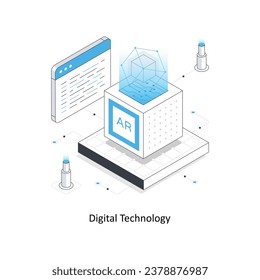 Digital Technology isometric stock illustration. EPS File