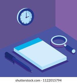 digital technology isometrics icons