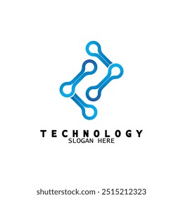 Digital technology logo, for business cards, solutions, positive, modern, energy, icons, etc.