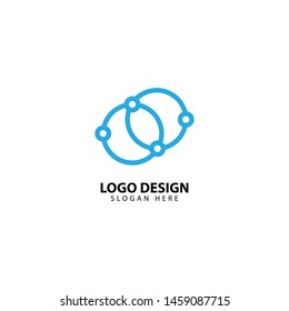 Digital Technology Logo Design Icon
