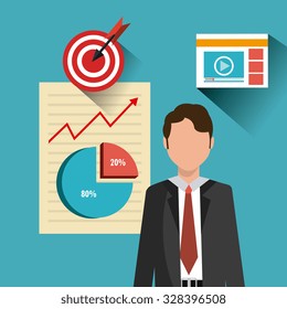 Digital and technology marketing design, vector illustration eps10