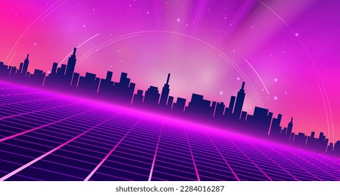 Digital technology metaverse neon blue pink purple background, cyber information, abstract connect communication, innovation future meta tech, internet network connection, Ai big data, illustration 3d