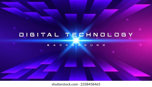 Digital technology metaverse neon blue pink background, cyber information, abstract speed connect communication, innovation future meta tech, internet network connection, Ai big data, illustration 3d