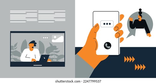 Digital technology metaverse. Vector flat cartoon illustration, cyber information, abstract speed connect communication, innovation future meta tech, internet network connection
