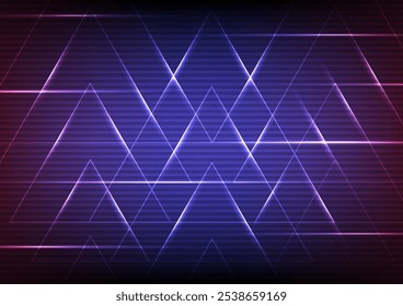Digital technology on dark background. Abstract electric laser led concept. Design for vector, technology, digital, tech, template, neon, light, led, glow.