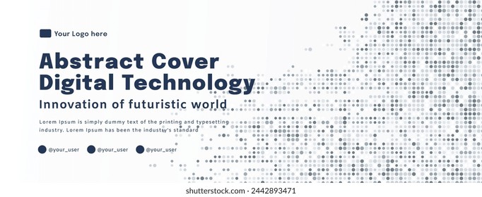 Digital technology poster cover speed connect dark white background, cyber information, abstract communication, innovation future tech data, internet network connection, Ai big data blend illustration