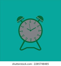 Digital technology round alarm table clock eps background.