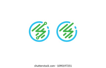 digital technology s abstract logo