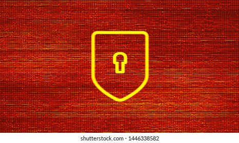 Digital Technology Shield Security,protection and big data Concept background design.vector illustration.