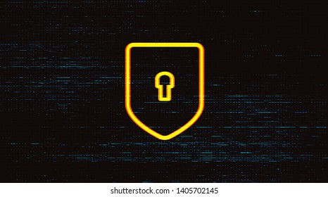 Digital Technology Shield Security,protection and connection Concept background design.vector illustration.
