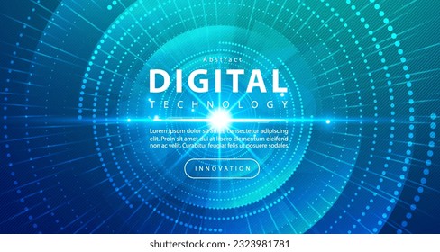 Digital technology speed connect blue green background, cyber nano information, abstract communication, innovation future tech data, internet network connection, Ai big data, line dot illustration 3d
