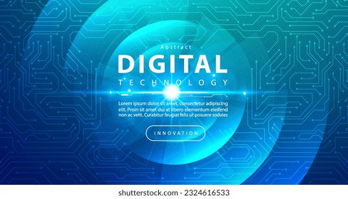 Digital technology speed connect blue green background, cyber nano information, abstract communication, innovation future tech data, internet network connection, Ai big data, line dot illustration 3d