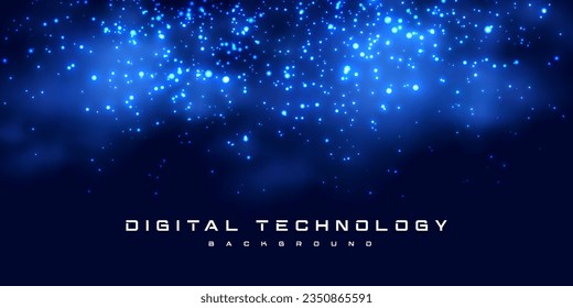 Digital technology speed connect blue green background, cyber nano information, abstract communication, innovation future tech data, internet network connection, Ai big data, line dot illustration