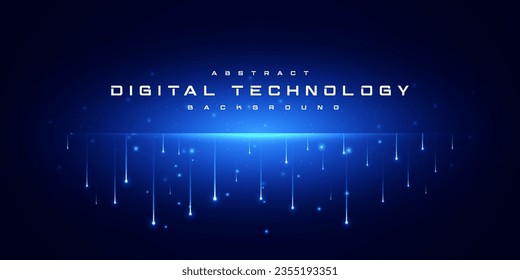 Velocidad de la tecnología digital conectar fondo verde azul, información de nano cibernético, comunicación abstracta, innovación datos tecnológicos futuros, conexión de red de internet, Ai big data, ilustración de punto de línea 3d