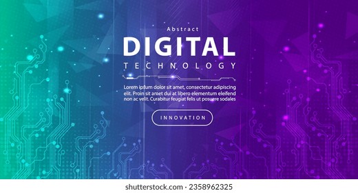 Digital technology speed connect blue green background, cyber nano information, abstract communication, innovation future tech data, internet network connection, Ai big data, lines dots illustration