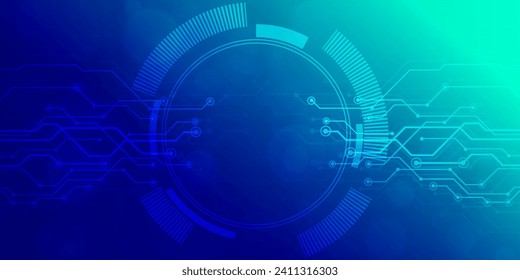 Velocidad de la tecnología digital conectar fondo verde azul, información de nano cibernético, comunicación abstracta, innovación datos tecnológicos futuros, conexión de red de internet, Ai big data, ilustración de punto de línea