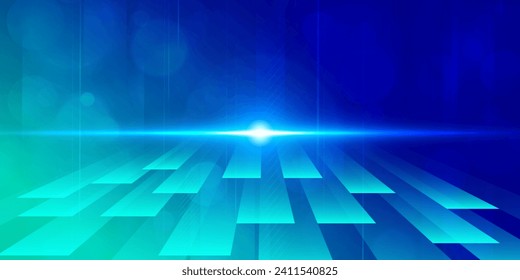 Digital technology speed connect blue green background, cyber nano information, abstract communication, innovation future tech data, internet network connection, Ai big data, line dot illustration