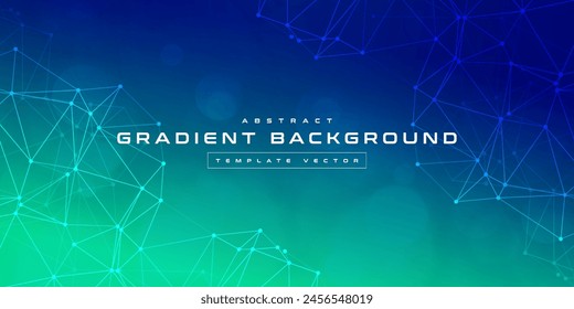 Digital technology speed connect blue green background, cyber nano information, abstract communication, innovation future tech data, internet network connection, Ai big data, line dot illustration