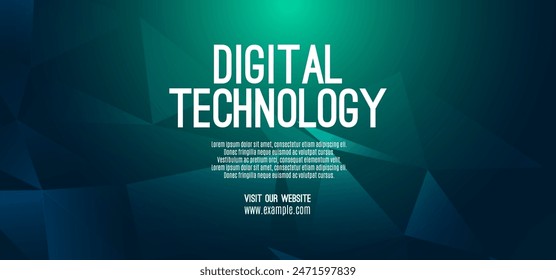 Digital technology speed connect blue green background, cyber nano information, abstract communication, innovation future tech data, internet network connection, Ai big data, line dot illustration