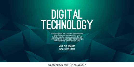 La velocidad de la tecnología digital conecta el fondo verde azul, información del nano cibernético, comunicación abstracta, datos tecnológicos futuros de la innovación, conexión de la red de Internet, grandes datos de Ai, ilustración del punto de la línea